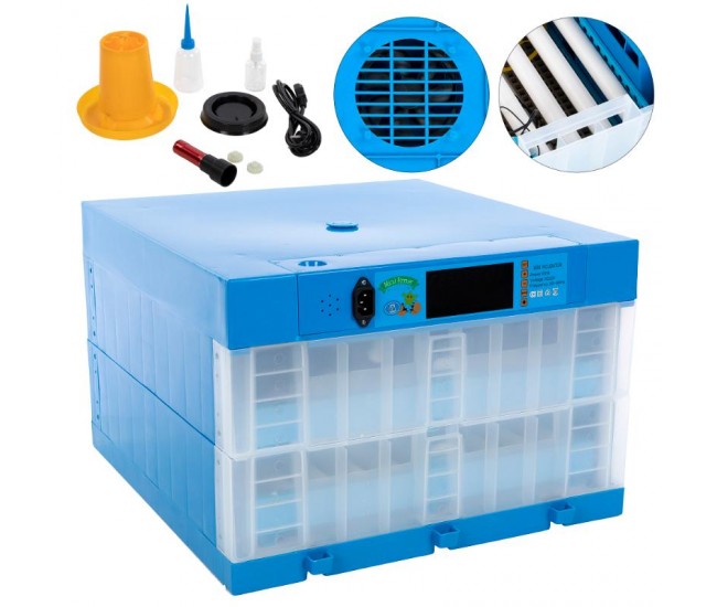 Incubator electric micul fermier capacitate 128 oua, 2 etaje