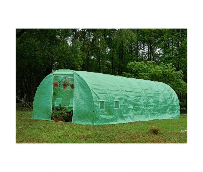 Solar/sera  micul fermier 8x3x2m , polietilena, densitate 140g/mp uv4
