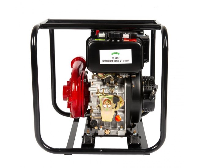 Motopompa micul fermier 7cp 296cc, motorina 4t, racord 2, debit 30000l/h