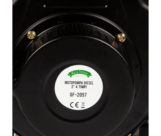 Motopompa micul fermier 7cp 296cc, motorina 4t, racord 2, debit 30000l/h