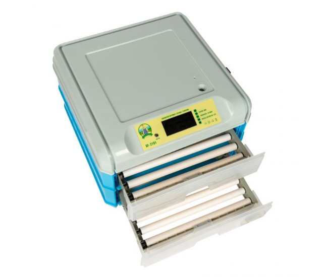 Incubator electric micul fermier capacitate 128 oua, 2 etaje, alimentare 220v/12v