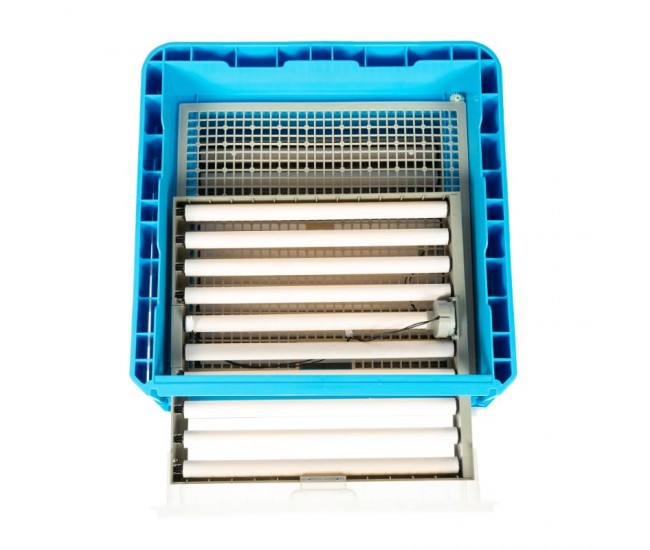 Incubator electric micul fermier capacitate 128 oua, 2 etaje, alimentare 220v/12v