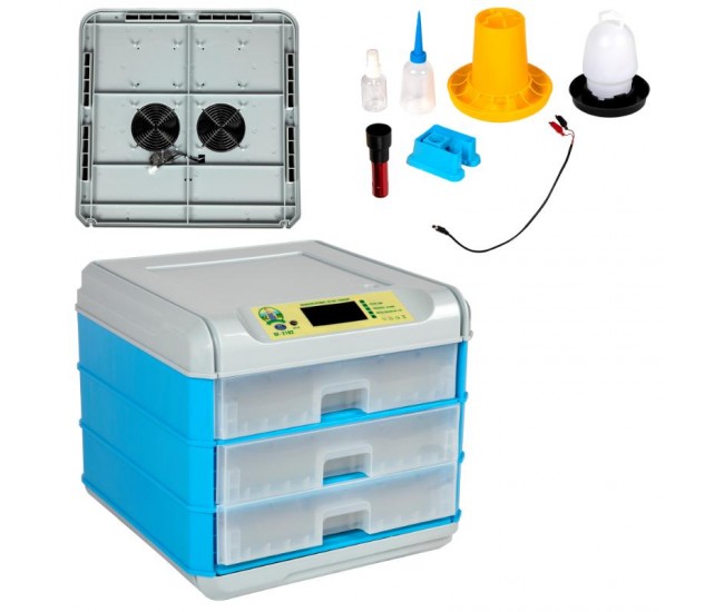 Incubator electric micul fermier capacitate 192 oua, 3 etaje