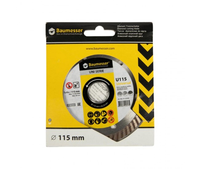 Disc diamantat turbo 115x1,8x8x22,23 baumesser