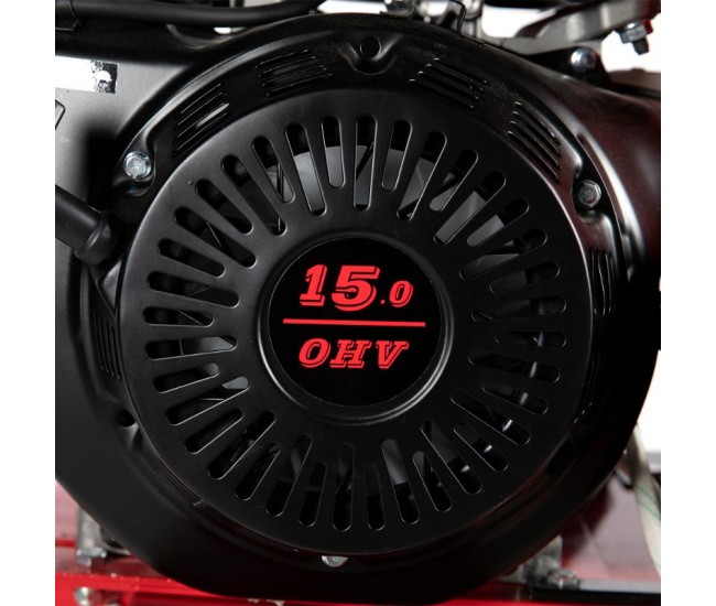 Tocator pentru crengi micul fermier, Ø100mm, motor benzina 15cp, pornire electrica, alimentare verticala, pentru rumegus