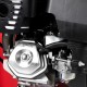 Tocator pentru crengi micul fermier, Ø100mm, motor benzina 15cp, pornire electrica, alimentare orizontala, pentru rumegus