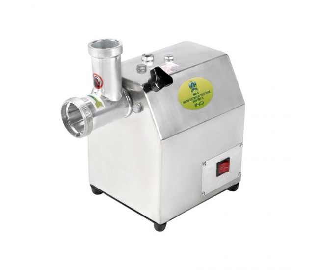 Masina tocat carne micul fermier 350w, capacitate 60kg/h, inox, 2 site incluse