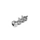 Masina tocat carne micul fermier 350w, capacitate 60kg/h, inox, 2 site incluse