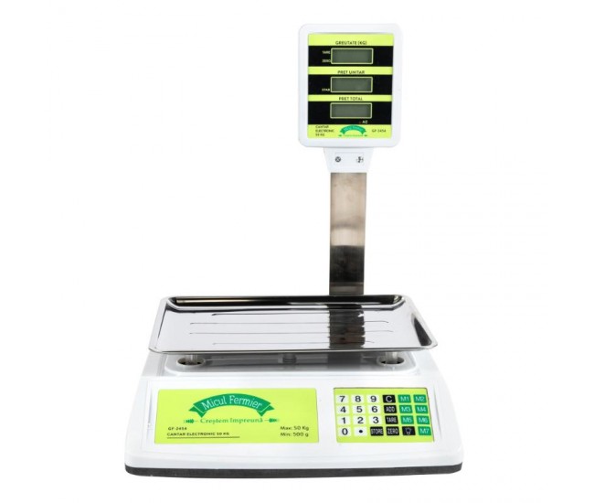 Cantar electronic micul fermier 50kg afisaj dublu brat