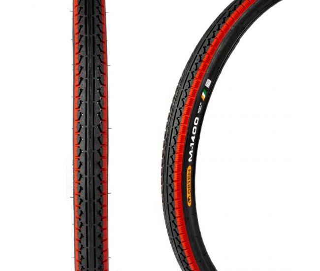 Anvelopa bicicleta negru/rosu 28x1.75 m-1400 (47-622)