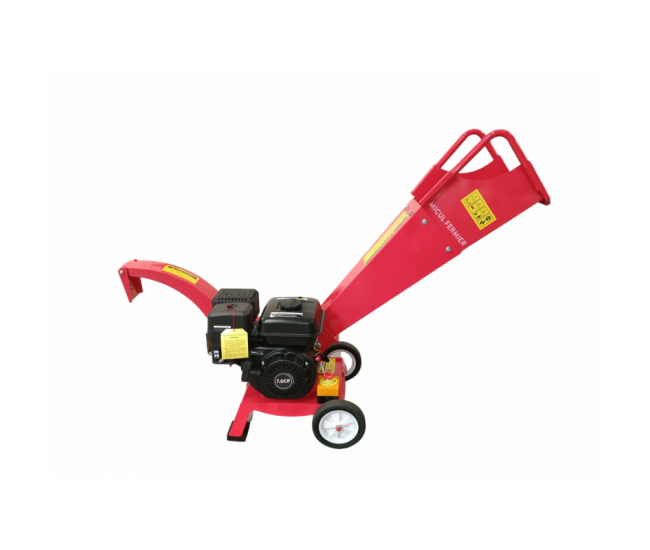 Tocator pentru crengi si vita de vie micul fermier, Ø50mm, motor benzina 7cp pentru rumegus