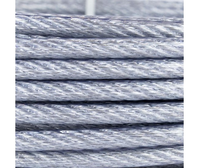 Cablu otel zincat micul fermier, plastifiat, diametru 5-6.5mm, lungime 25m