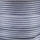 Tambur cablu otel zincat micul fermier, plastifiat, diametru 4-5.5mm, lungime 100m