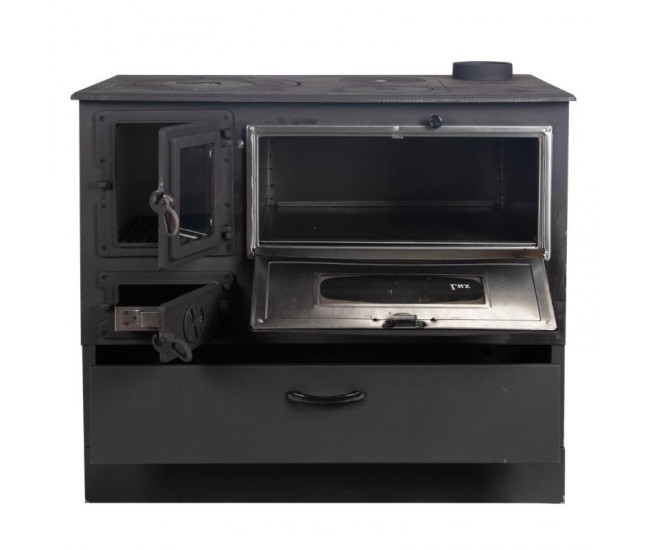 Soba pe lemne 9kw grand fantazia lux, cos dreapta