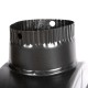 Burlan recuperator caldura, plat, 120 mm, gri mat