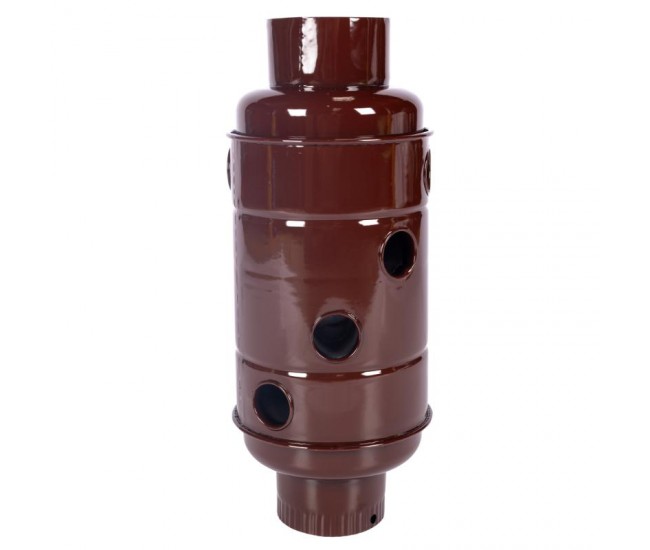 Burlan recuperator caldura, rotund, 120 mm, maro