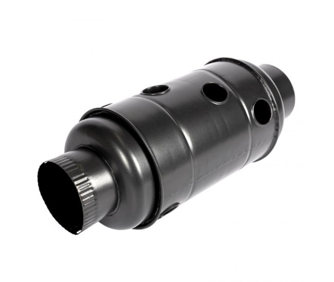 Burlan recuperator caldura, rotund, 120 mm, gri mat