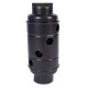 Burlan recuperator caldura, rotund, 130 mm, gri mat
