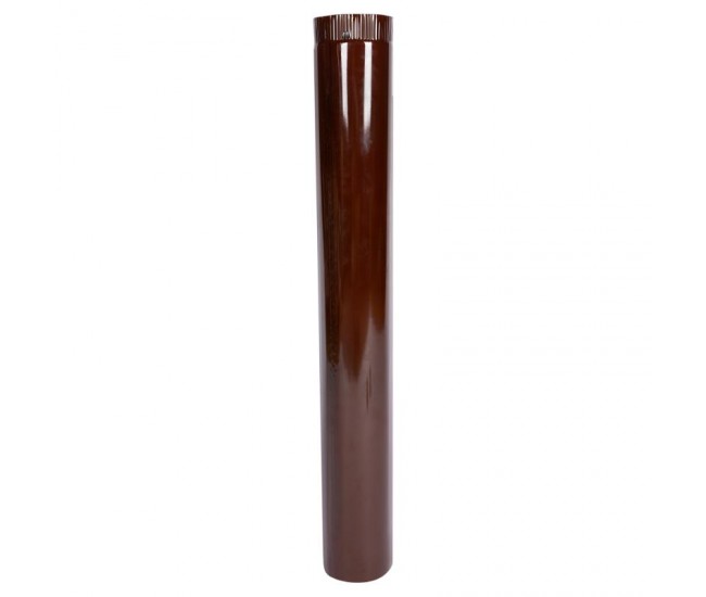 Burlan pentru soba pe lemne, 90cm, ø120mm, maro
