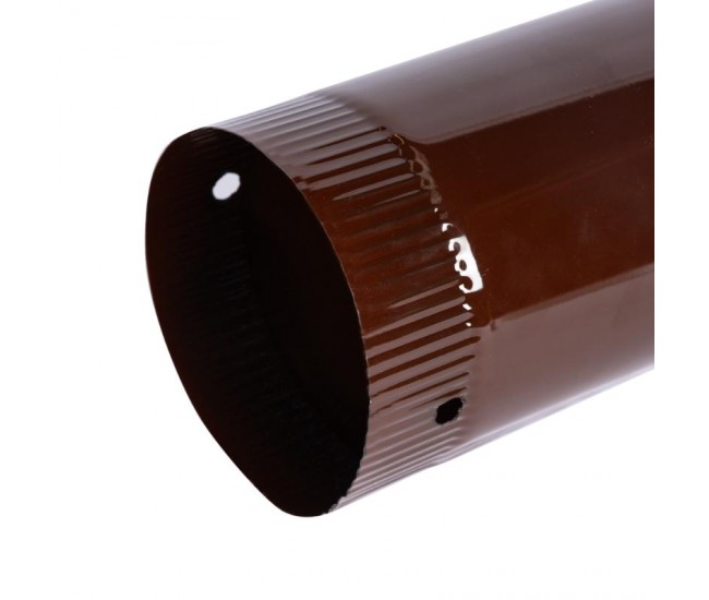 Burlan pentru soba pe lemne, 90cm, ø120mm, maro
