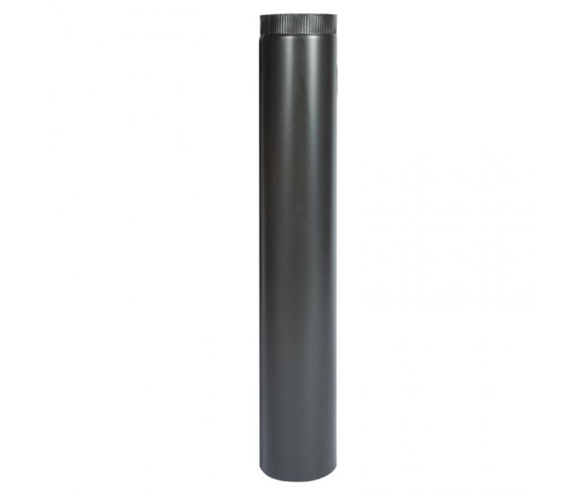 Burlan pentru soba pe lemne, 90 cm, ø120mm, gri mat
