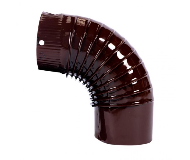 Cot pentru soba pe lemne, 90˚, 120mm, maro
