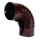 Cot pentru soba pe lemne, 90˚, 120mm, maro