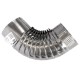 Cot pentru soba pe lemne, 90˚, 120mm, zincat