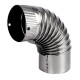 Cot pentru soba pe lemne 90˚ ø120mm 0.4mm, zincat
