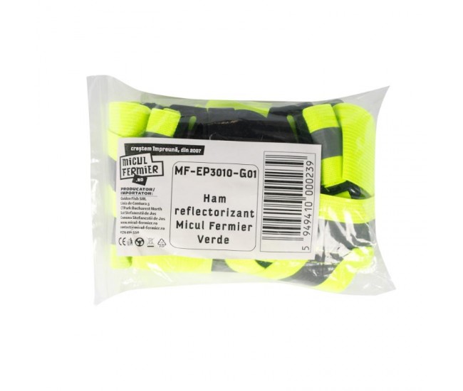 Ham reflectorizant micul fermier, verde