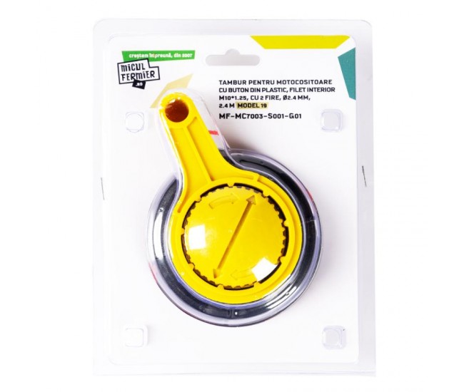 Tambur 2.4 mm micul fermier, buton plastic model 19