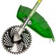 Motocoasa (trimmer) electrica micul fermier 20v, 2 acumulatori 4ah, maner dublu, motor fara perii
