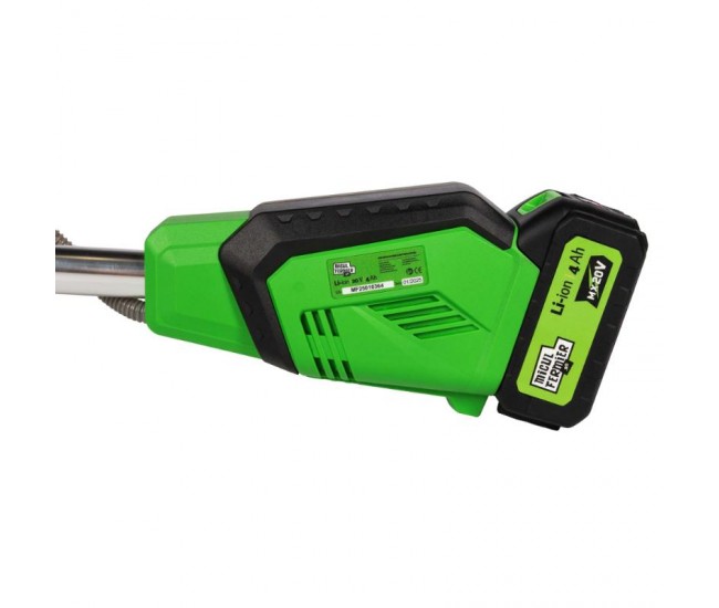 Motocoasa (trimmer) electrica micul fermier 20v, 2 acumulatori 4ah, maner dublu, motor fara perii