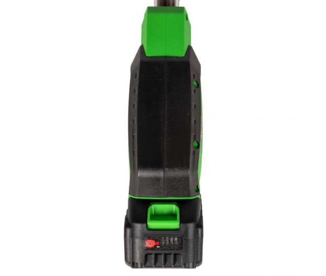 Motocoasa (trimmer) electrica micul fermier 20v, 2 acumulatori 4ah, maner dublu, motor fara perii