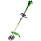 Motocoasa (trimmer) electrica micul fermier 2x20v, 2 acumulatori 4ah, maner simplu, motor fara perii