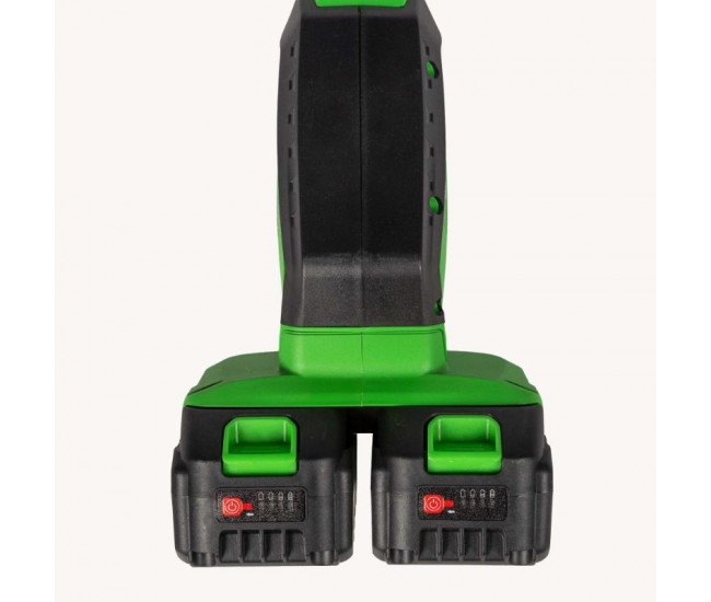 Motocoasa (trimmer) electrica micul fermier 2x20v, 2 acumulatori 4ah, maner simplu, motor fara perii