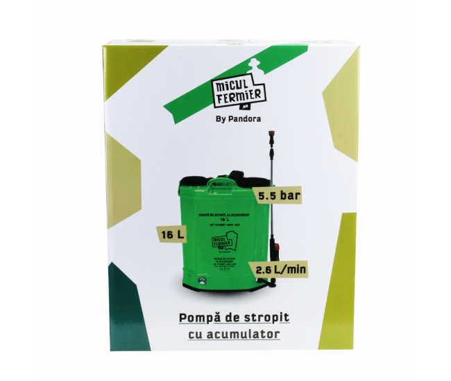 Pompa de stropit mf pandora 16l cu acumulator