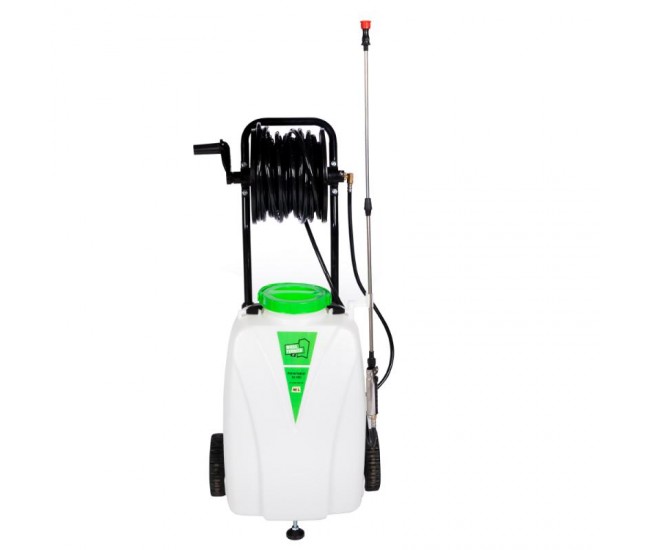 Pulverizator cu acumulator micul fermier, volum 40 litri, cu roti
