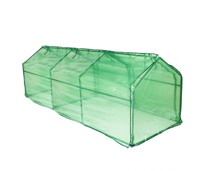 Mini-sera polietilena micul fermier 4 x 1 x 0.8m, densitate 140g/mp