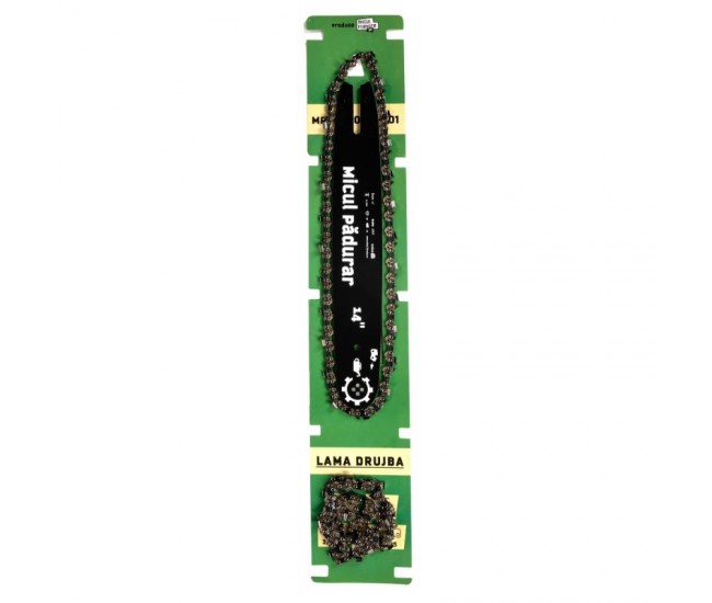 Set lama+2 lanturi micul padurar, 14, pas 3/8, grosime 1.3mm, 50pinteni, 25dinti