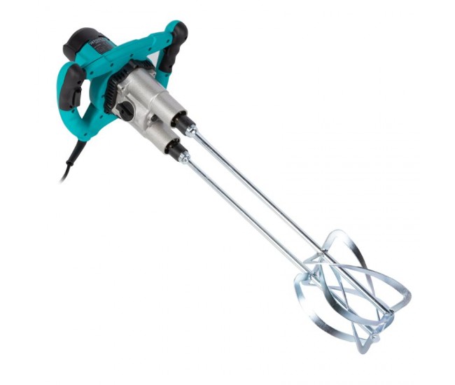 Amestecator materiale constructii detoolz putere 1800w, 2 palete