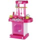 Bucatarie de jucarie cu sunete si lumini, tip gentuta, cu accesorii, 00858 Bucatarie de jucarie cu sunete si lumini, tip gentuta, cu accesorii, 00858