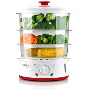 Aparat de gatit cu aburi gallet pantin cuv962, 8,5 l, 900 w, timer, oprire automata