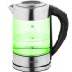 Cana fierbator din sticla ecg rk 1777 iluminare colora, 1,7 l, 2200 w, led