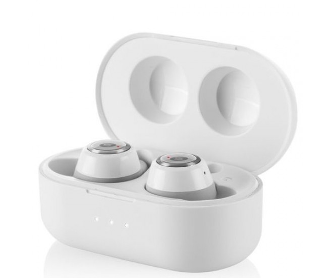 Casti gogen tws mate, true wireless stereo, bluetooth 5.0, microfon, ipx4,  5 mw, culoare alba