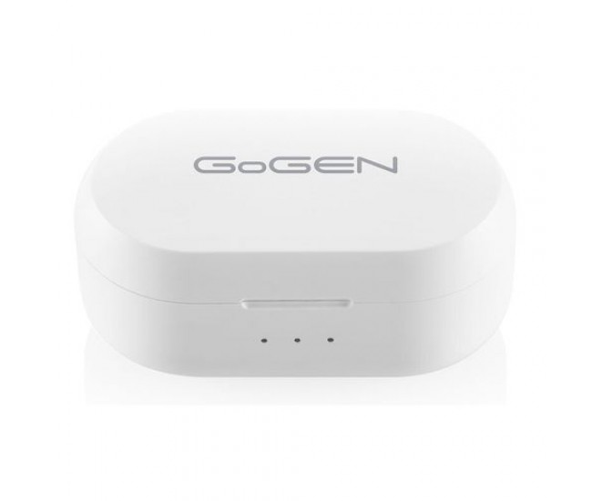 Casti gogen tws mate, true wireless stereo, bluetooth 5.0, microfon, ipx4,  5 mw, culoare alba