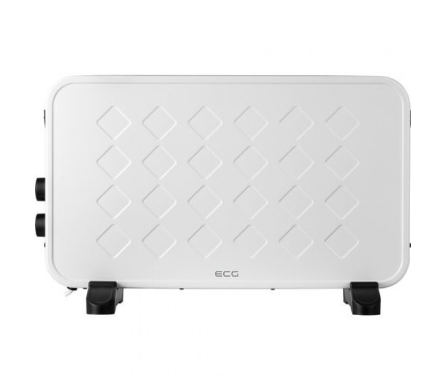 Convector electric de podea ecg tk 2070 alb, 2000w, 2 trepte de putere