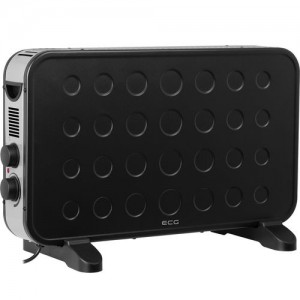 Convector electric de podea ecg tk 2070 negru, 2000w, 2 trepte de putere