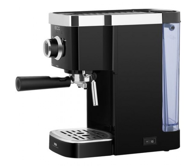 Espressor manual ecg esp 20301 negru, 1450 w,1.25 l, dispozitiv spumare, 20 bar