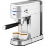 Espressor manual ecg esp 20501, 1450 w,1.25 l, 20 bar, capsule nespresso, pad-uri, dispozitiv spumare, otel inoxidabil